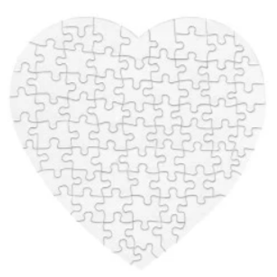 Puzzle srdce (75 dílků)